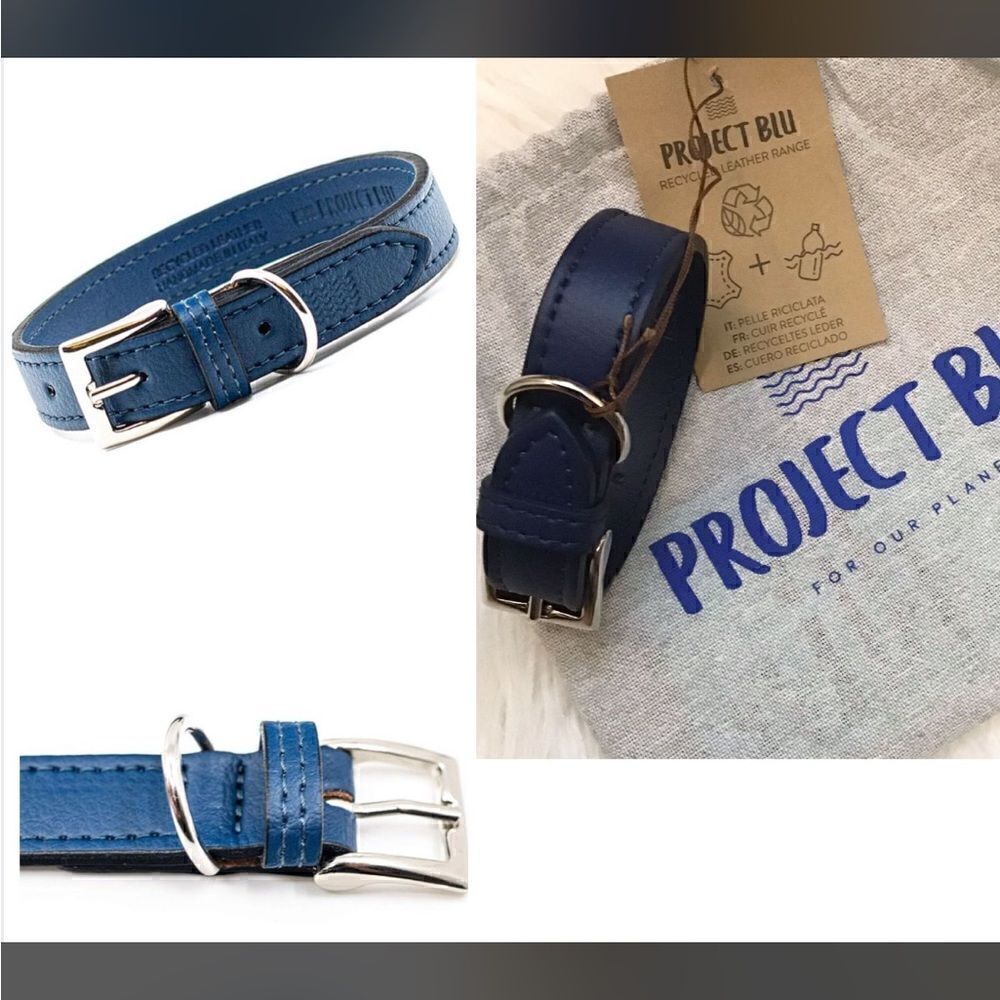 Project Blue Eco Friendly Dog Collar in Blue. Size XS. NWT